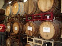 Port Brewing oak barrels